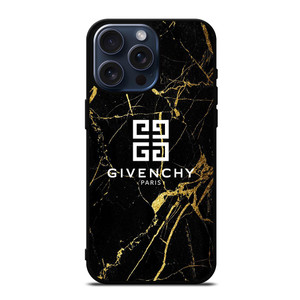 GIVENCHY PARIS GOLD MARBLE iPhone 15 Pro Max Case Cover