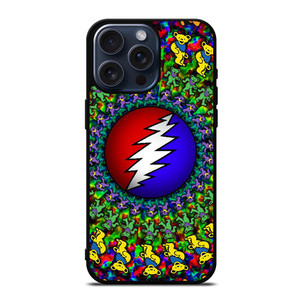 GRATEFUL DEAD DANCING BEARS LOGO iPhone 15 Pro Max Case Cover