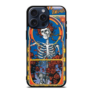 GRATEFUL DEAD SKULL AND ROSE 3 iPhone 15 Pro Max Case Cover