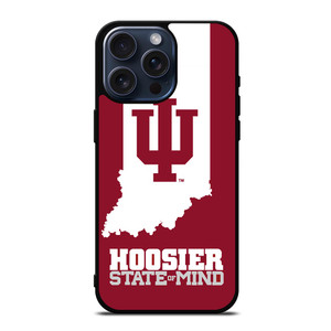 HOOSIER STATE OF MIND INDIANA iPhone 15 Pro Max Case Cover HOOSIER STATE OF MIND INDIANA iPhone 15 Pro Max Case Cover