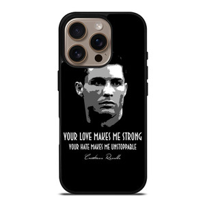 CRISTIANO RONALDO CR7 QUOTE iPhone 16 Pro Case Cover