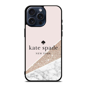KATE SPADE NEW YORK LOGO SPARKLE MARBLE ICON iPhone 15 Pro Max Case Cover