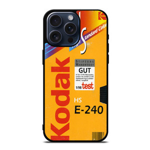 KODAK VIDEO CASSETTE RETRO iPhone 15 Pro Max Case Cover KODAK VIDEO CASSETTE RETRO iPhone 15 Pro Max Case Cover