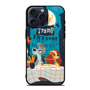 LADY AND THE TRAMP DISNEY CARTOON iPhone 15 Pro Max Case Cover