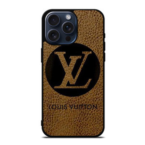 LOUIS VUITTON PARIS LV LOGO LEATHER iPhone 15 Pro Max Case Cover