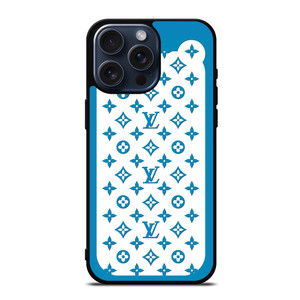 LOUIS VUITTON PATERN ICON LOGO BLUE iPhone 15 Pro Max Case Cover
