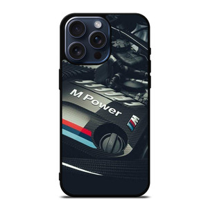 M POWER ENGINE M3 BMW CAR LOGO iPhone 15 Pro Max Case Cover