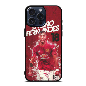 MANCHESTER UNITED BRUNO FERNANDES iPhone 15 Pro Max Case Cover