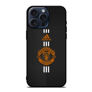 MANCHESTER UNITED FC LOGO FOOTBALL CLUB ADIDAS ICON iPhone 15 Pro Max Case Cover