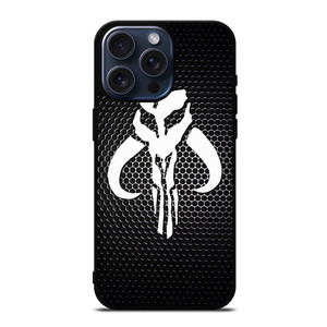 MANDALORIAN METAL CARBON LOGO iPhone 15 Pro Max Case Cover