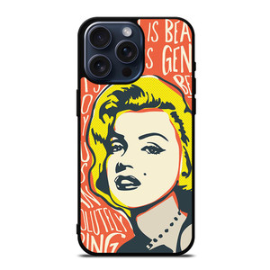 MARILYN MONROE ART QUOTE iPhone 15 Pro Max Case Cover