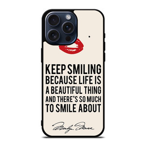 MARYLIN MONROE QUOTES iPhone 15 Pro Max Case Cover