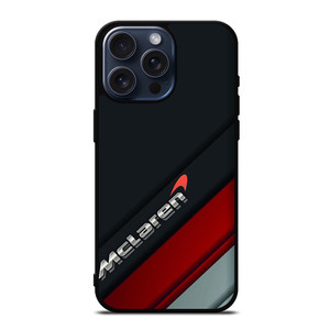 MERCEDES MCLEREN LOGO STRIPE iPhone 15 Pro Max Case Cover
