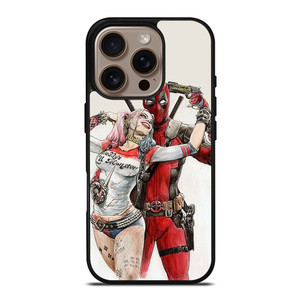 DEADPOOL HARLEY QUINN iPhone 16 Pro Case Cover DEADPOOL HARLEY QUINN iPhone 16 Pro Case Cover