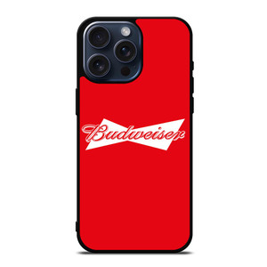 NEW BUDWEISER BEER LOGO iPhone 15 Pro Max Case Cover NEW BUDWEISER BEER LOGO iPhone 15 Pro Max Case Cover