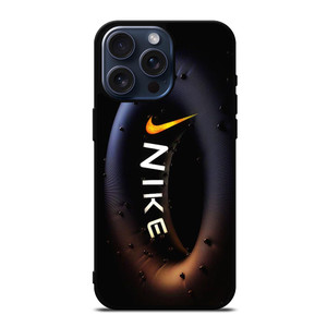 NIKE BLACK RING LOGO iPhone 15 Pro Max Case Cover