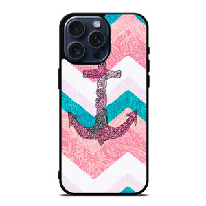 PAISLEY TRIBAL NAUTICAL ANCHOR iPhone 15 Pro Max Case Cover