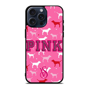 PINK DOG VICTORIA'S SECRET iPhone 15 Pro Max Case Cover PINK DOG VICTORIA'S SECRET iPhone 15 Pro Max Case Cover