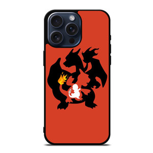 POKEMON CHARMANDER CHARMELEON CHARIZARD iPhone 15 Pro Max Case Cover