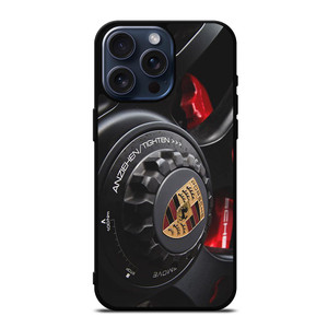 PORSCHE WHEEL LOGO ICON iPhone 15 Pro Max Case Cover PORSCHE WHEEL LOGO ICON iPhone 15 Pro Max Case Cover