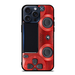 PS4 CONTROLLER PLAY STATION RED iPhone 15 Pro Max Case Cover