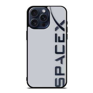 SPACE X LOGO GREY iPhone 15 Pro Max Case Cover