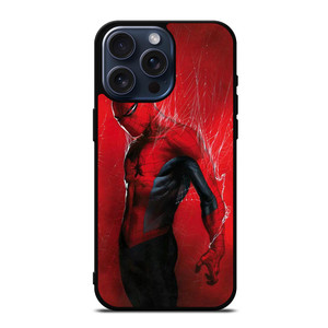 SPIDERMAN MARVEL RED iPhone 15 Pro Max Case Cover