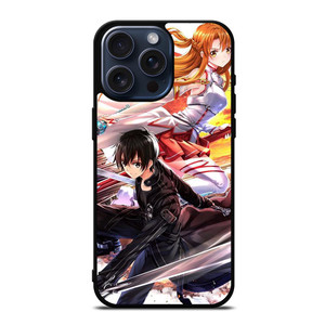 SWORD ART ONLINE SAO KIRITO AND ASUNA iPhone 15 Pro Max Case Cover