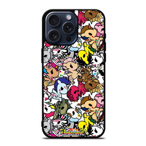TOKIDOKI UNICORN COLLAGE iPhone 15 Pro Max Case Cover TOKIDOKI UNICORN COLLAGE iPhone 15 Pro Max Case Cover