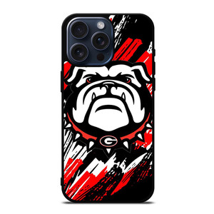 UGA UNIVERSITY OF GEORGIA BULLDOGS LOGO iPhone 15 Pro Max Case Cover