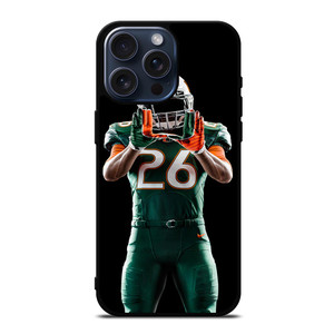 UM MIAMI HURRICANES FOOTBALL iPhone 15 Pro Max Case Cover UM MIAMI HURRICANES FOOTBALL iPhone 15 Pro Max Case Cover