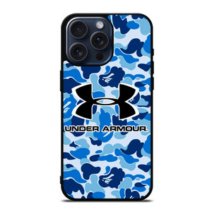UNDER ARMOUR BLUE CAMO BAPE iPhone 15 Pro Max Case Cover UNDER ARMOUR BLUE CAMO BAPE iPhone 15 Pro Max Case Cover