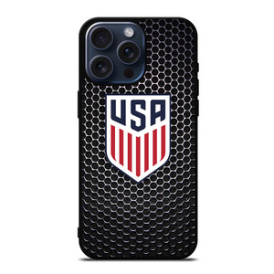 USA SOCCER LOGO CARBON iPhone 15 Pro Max Case Cover USA SOCCER LOGO CARBON iPhone 15 Pro Max Case Cover