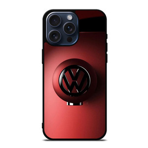 VW VOLKSWAGEN CAR LOGO RED iPhone 15 Pro Max Case Cover VW VOLKSWAGEN CAR LOGO RED iPhone 15 Pro Max Case Cover