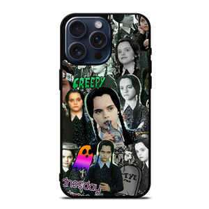 WEDNESDAY ADDAMS COLLAGE iPhone 15 Pro Max Case Cover