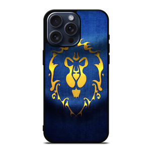 WORLD OF WARCRAFT ALLIANCE WOW FLAGE iPhone 15 Pro Max Case Cover