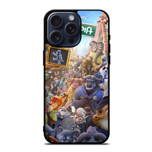 ZOOTOPIA CHARACTERS Disney iPhone 15 Pro Max Case Cover