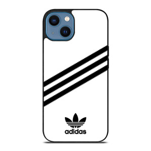 ADIDAS ORIGINALS STRIPES WHITE BLACK iPhone 14 Case Cover