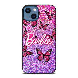 BARBIE BUTTERFLY LOGO ICON PINK iPhone 14 Case Cover