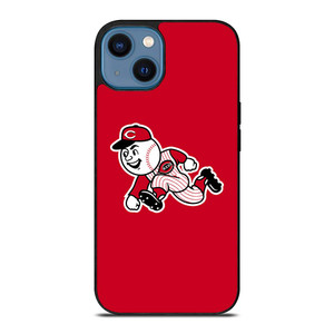 CINCINNATI REDS MASCOT MLB BASEBALL TEAM LOGO iPhone 14 Case Cover