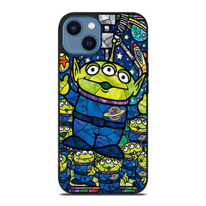 DISNEY TOY STORY ALIEN ART GLASS iPhone 14 Case Cover