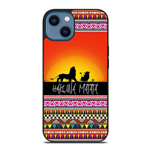 HAKUNA MATATA LION KING SUNSET AZTEC iPhone 14 Case Cover
