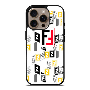 FENDI ROMA LOGO WHITE iPhone 16 Pro Case Cover