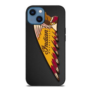 INDIAN MOTOR CYCLE CARBON LOGO iPhone 14 Case Cover