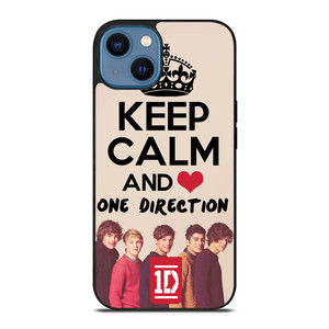 KEEP CALM AND LOVE ONE DIRECTION iPhone 14 Case Cover