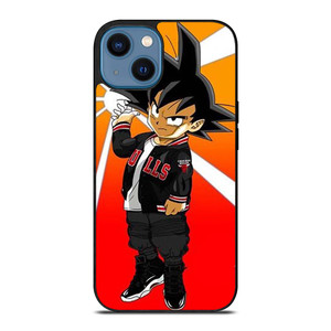 KIDS GOKU CHICAGO BULLS NBA iPhone 14 Case Cover
