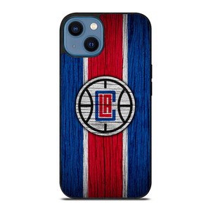LOS ANGELES CLIPPERS WOOD LOGO iPhone 14 Case Cover