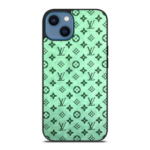 LOUIS VUITTON LOGO GREEN ICON PATTERN iPhone 14 Case Cover