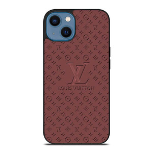 LOUIS VUITTON LV ROSE BROWN LOGO ICON iPhone 14 Case Cover