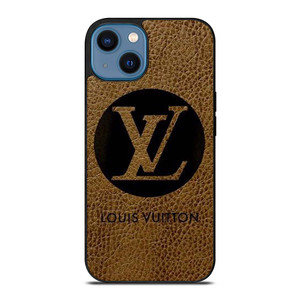 LOUIS VUITTON PARIS LV LOGO LEATHER iPhone 14 Case Cover